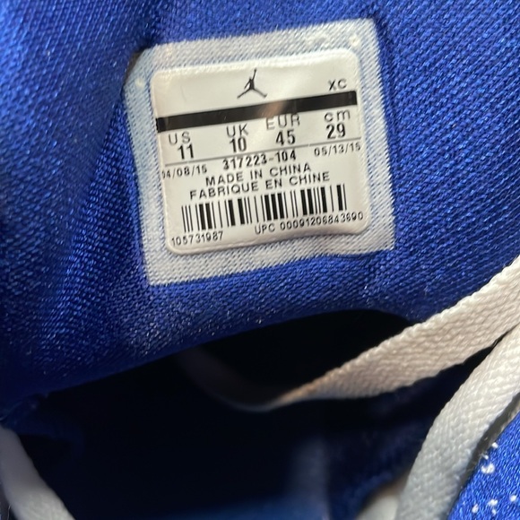 Air Jordan white ghost green with blue size 11 - Picture 6 of 6